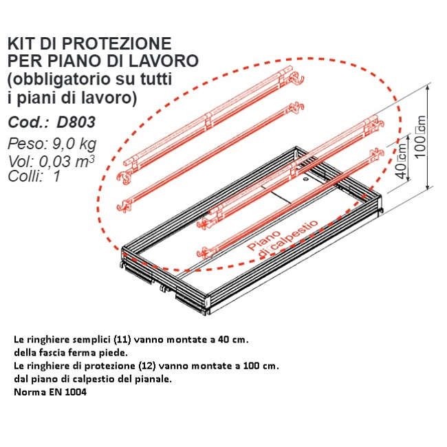 Vendita online Kit protezione per piano lavoro per DOGE80